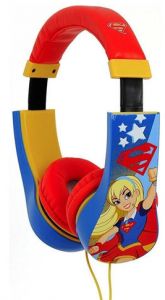 Dc Super Hero Girls Kid Safe Headphones, Multi Color- Hp204393
