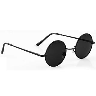 New Fashion Unisex Vintage Style Frame Lens Retro Round Sunglasses Retro Eyeglasses Glasses-Black