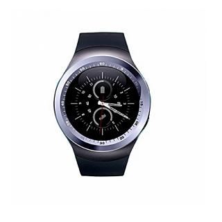 Montre intelligente de couleur argent métallique avec Ceinture Classe Noir et fonctions d'activation de sim et de connectivité Bluetooth compatibles avec les appareils Android et iOS