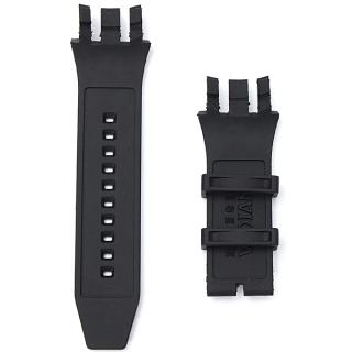 Black Replacement Soft Silicone Rubber Watch Band Strap Kit For Invicta SUBAQUA