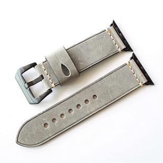 38/42mm Genuine Leather Watch Band Wrist Strap For Apple Watch iWatch Series 1 2 #grey 38mm