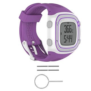 Watch Silicone Wrist Band Strap +Tools For Garmin Forerunner 10 / 15 GPS Running #purple women