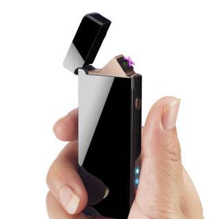 USB Electric Double Arc Lighter Rechargeable Windproof Torch Lighter Dual Thunder Pulse Cross Plasma Lighter