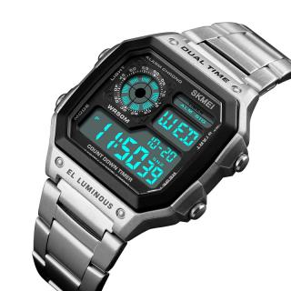 SKMEI 1335 Fashion Chronograph Stainless Steel Digital Watch