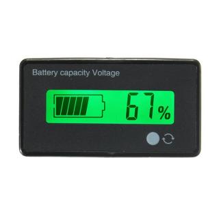 12V/24V/36V/48V 8-70V LCD Acid Lead Lithium Battery Capacity Indicator Digital Voltmeter