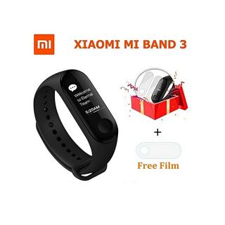 Mi band 3 Global Version Multi langue + Screen Protection Offerte - Noir