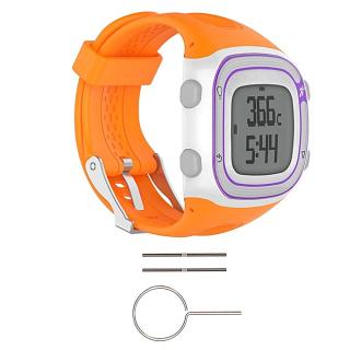 Watch Silicone Wrist Band Strap +Tools For Garmin Forerunner 10 / 15 GPS Running #orange men