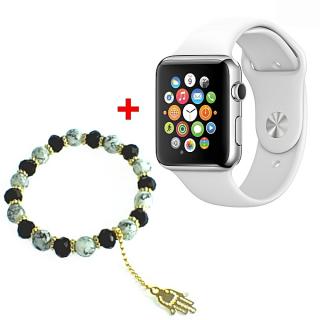 GT GT08 Smart Watch Montre Connectée avec carte sim - Blanc +  Bracelet pour Femme