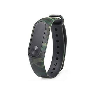 UJ Replacement Watchband For XIAOMI Miband 2 Wristband Strap Colorful Watch Band-green Camouflage