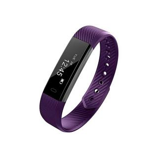 UJ YL015 Smart Watch Monitor SMS Reminder Fitness Pedometer Waterproof Wristband-purple