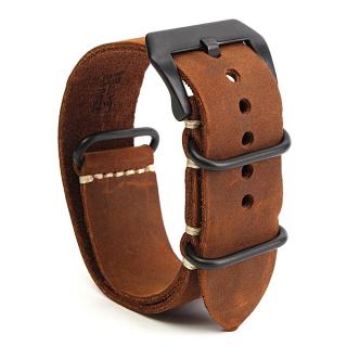 Replacement Horse Leather Watchband For Garmin Fenix 3 Sport Watch Strap Crazy Brown