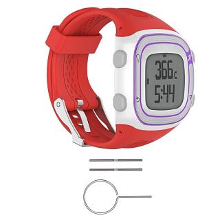 Watch Silicone Wrist Band Strap +Tools For Garmin Forerunner 10 / 15 GPS Running #red women