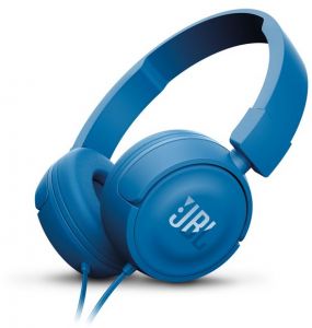 JBL On-Ear Headphones, Blue - T450