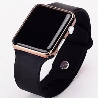 Wrist Watch Digital Watch Unisex Electronic Leather Band Square Simple Students Clock