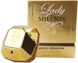 Lady Million Absolutely Gold by Paco Rabanne for Women - Eau de Parfum, 80ml