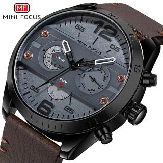 Quartz Watch Men Genuine Leather Male Military Sports Watches WaterProof Man Wristwatch