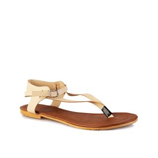 Lovely Flat Sandals- Nude