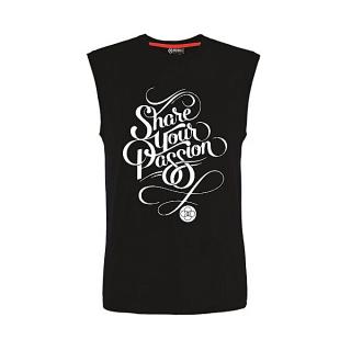 Share Your Passion Sleeveless Tshirt - Navy Blue