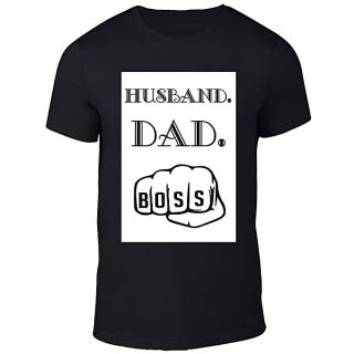 Boss Print T-Shirt Black