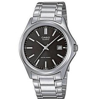 Gents Black Dial Date Watch MTP-1183A-1ADF - Silver