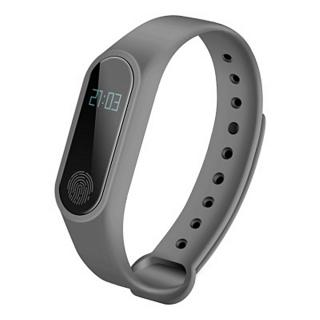 M2 Smart Bracelet Heart Rate Monitor Bluetooth Smartband Health Fitness Tracker Smart Band Wristband For Android IOS_Gray