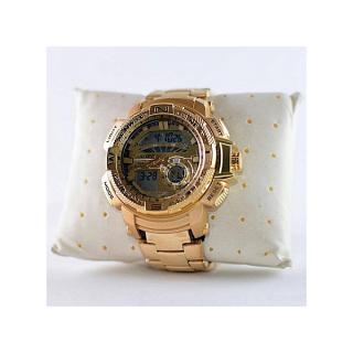 Joefox Gold Digital And Analog Watch For Men
