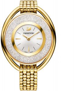 Swarovski Crystalline Women's Silver Dial Gold-Tone Stainless Steel Watch - 5200339
