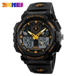 SKMEI Men Sports Watches Digital Double Time Chronograph Watch 50M Watwrproof Week Display Wristwatches Relogio Masculino 1270