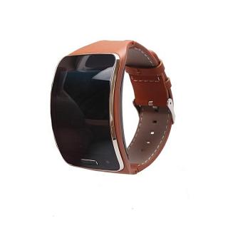 Genuine Leather Watch Wrist Strap Band For Samsung Gear S SM-R750 Smart BW