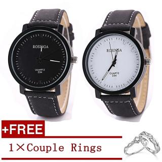 Letu-Shop 1 Pair Hot Sale Frosted Leather Fashion Male And Female Student Couples Watch(Buy 1 Get 1 Free)