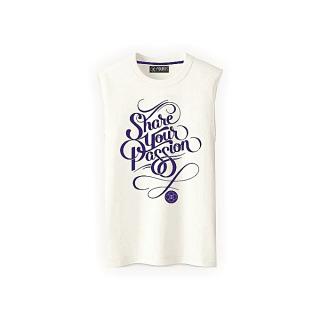 Share Your Passion Sleeveless Tshirt - Off White