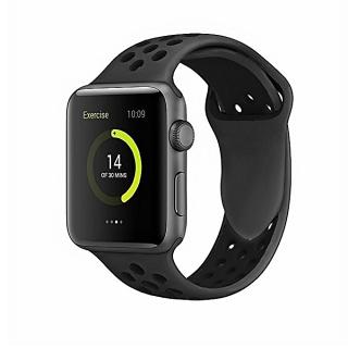 Apple Watch Band 42mm 38mm,Soft Silicone Strap Replacement Wristbands For Apple Watch Sport Series 3 Series 2 Series 1 Sports And Edition