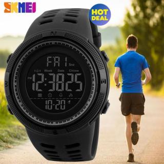 [100% Genuine] 2017 NEW SKMEI Men Sports Watches Countdown Double Time Watch Alarm Chrono Digital Wristwatches 50M Waterproof Relogio Masculino 1251