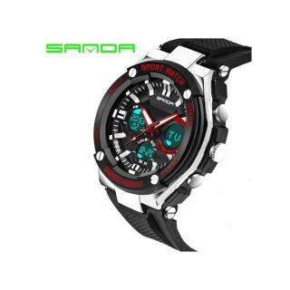 Gorgeous Sport Watch Luxury Double Display Cold Light Electronic Waterproof Mens Red