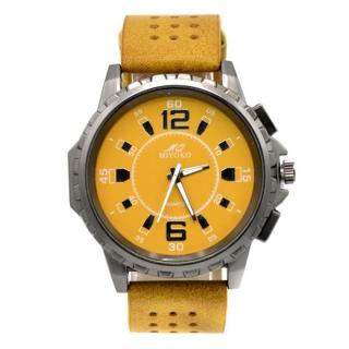 Miyoko Leather Watch - Yellow