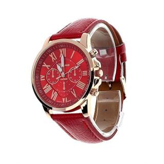 Ladies Exclusive Leather Wrist Watch - Red