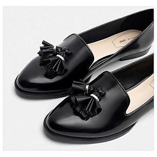 Fashion Quality Flat Loafers Shoe - Black