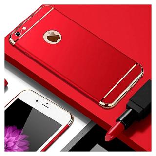 IPhone 6 Case, For Iphone 6s Case, 3 In 1 Ultra Thin And Slim Hard Cover Coated Non Slip Matte Surface With Electroplate Frame Phone Casing---RED