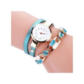 Ladies Bracelet Diamond Circle Watch Student Feahionable Table SB-Sky Blue