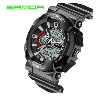 Hiamok_Luxury Mens LED Digital Sports Watch Waterproof Rubber Date Alarm Wrist Watch