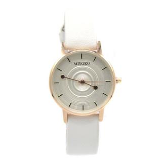 Miyoko Leather Watch - White