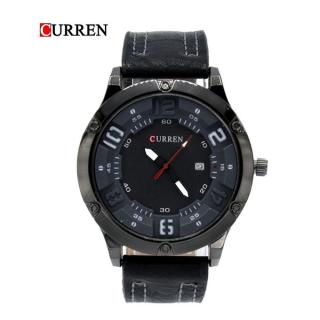 CURREN Male Quartz Watch Calendar Chronograph Men Wristwatch-Grey