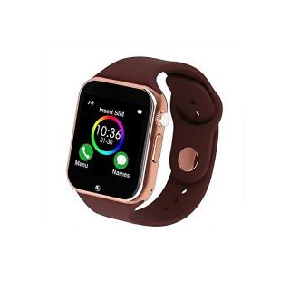 A1 Smartwatch With SIM Card & Memory Card Camera Anti-lost Sound Recorder Alarm Pedometer Sleep Monitor - Brown