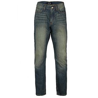 Men's Faded Detail Straight Jeans  - Blue