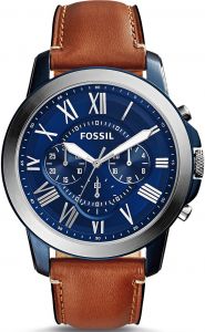 Fossil Grant Watch for Men - Analog Leather Band - FS5151