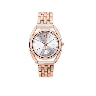 Rose Gold Oval Bracelet Watch