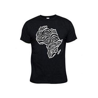 African Swag Patterned Print TShirt - Black