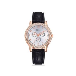 Fashion  Women Retro Design Leather Band Analog Alloy Quartz Wrist Watch