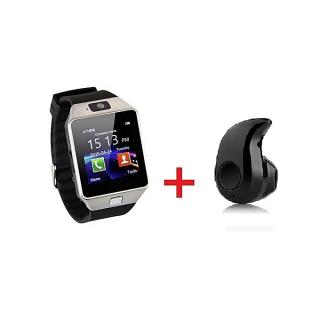 Smartwatch - Dz09 Silver + Bluetooth S530 - Noir