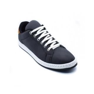 Canvas Lace Up Sneakers - Black